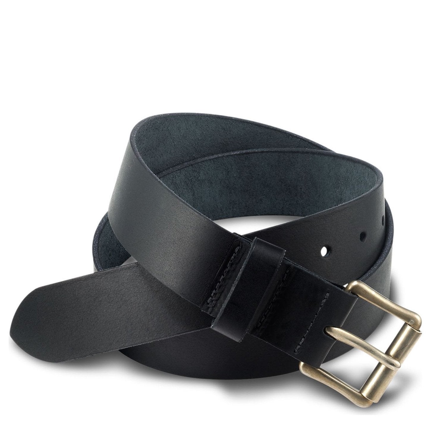 Black Pioneer Leather Belt 96503 - grown&sewn