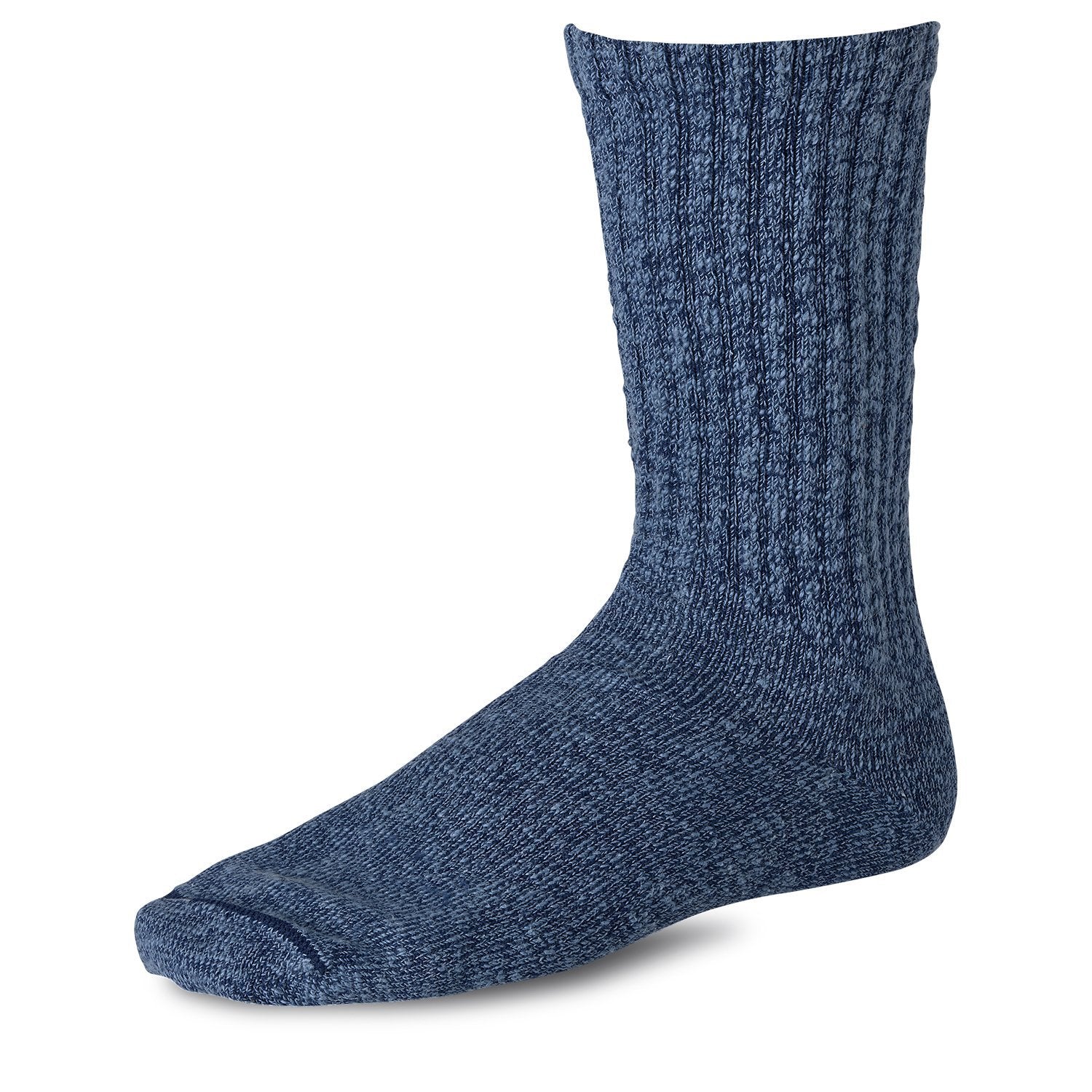 Cotton Ragg Crew Sock 97370 Navy/Blue - grown&sewn