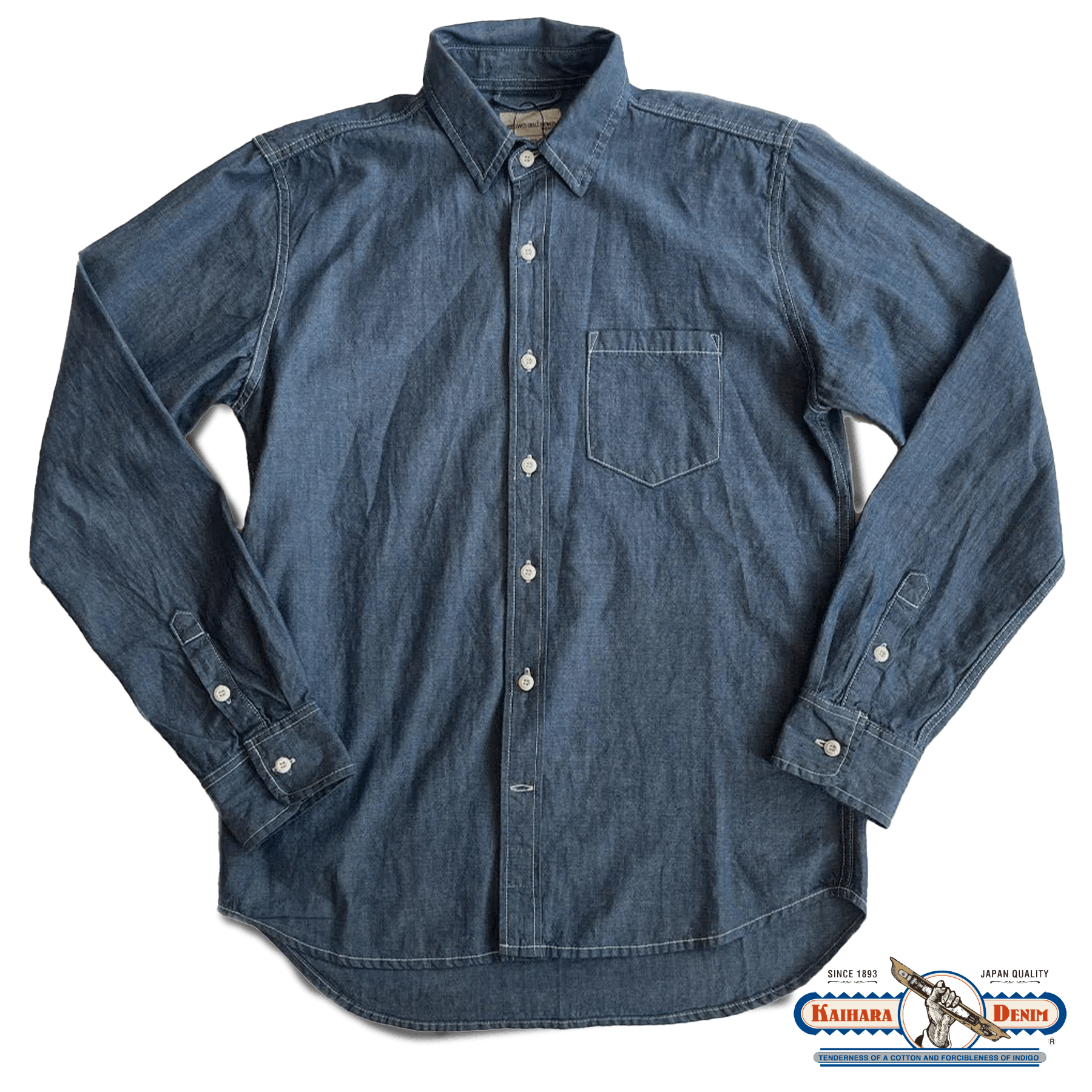 Dean - Indigo Chambray Shirt - grown&sewn