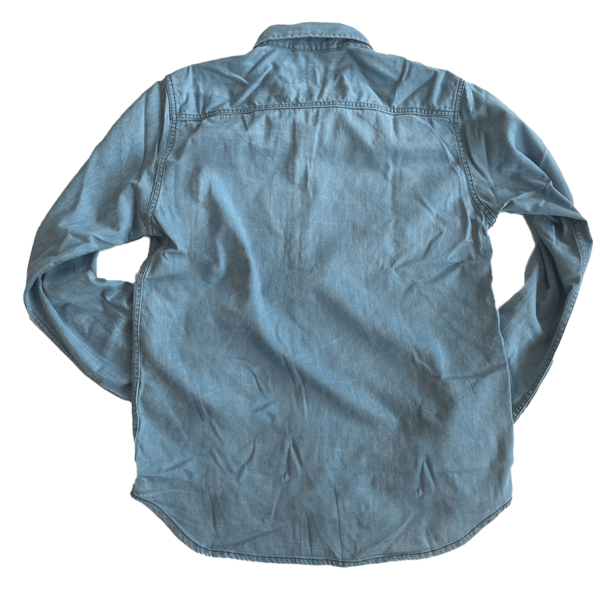 Dean Shirt - Faded Natural Indigo Twill - grown&amp;sewn