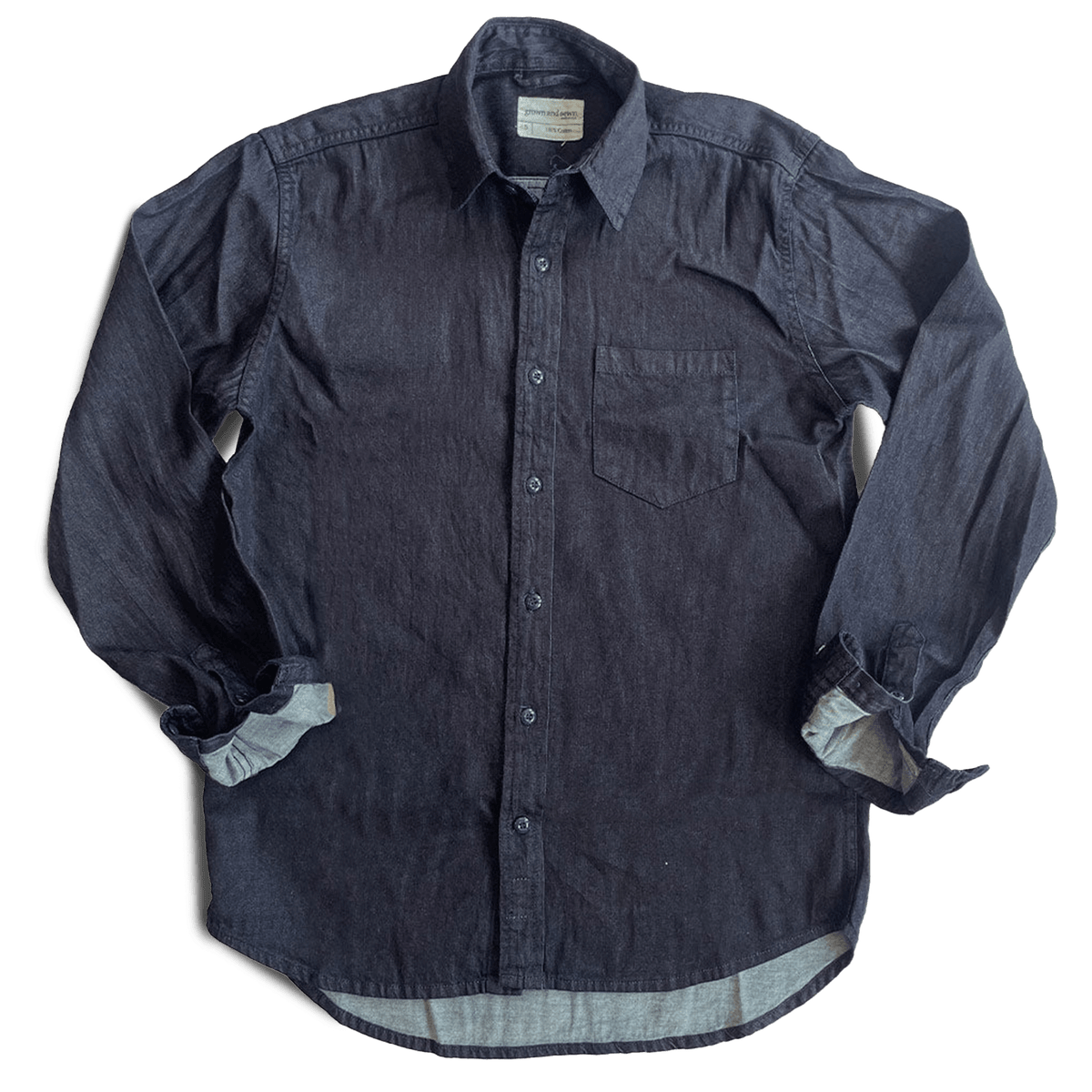 Dean Shirt - Natural Indigo Twill - grown&amp;sewn