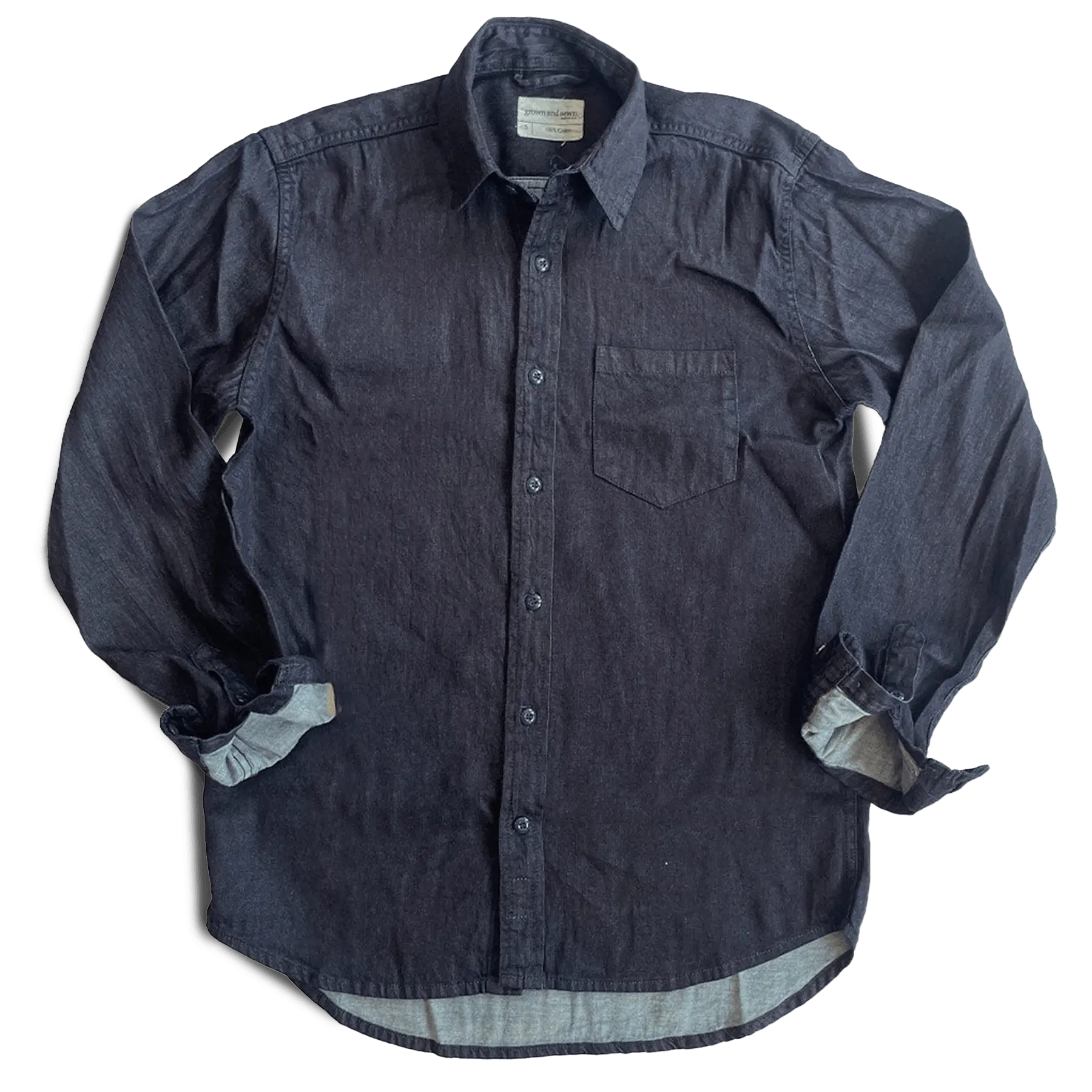 Dean Shirt - Natural Indigo Twill - grown&sewn