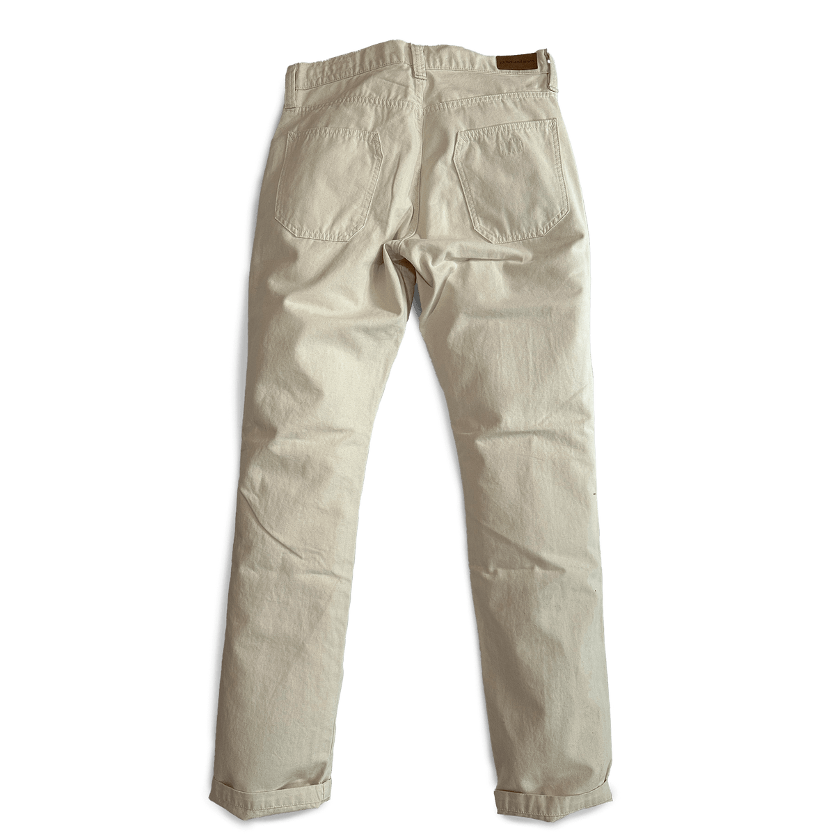 Foundation Essential Canvas Pant - Brushed Natural - grown&sewn