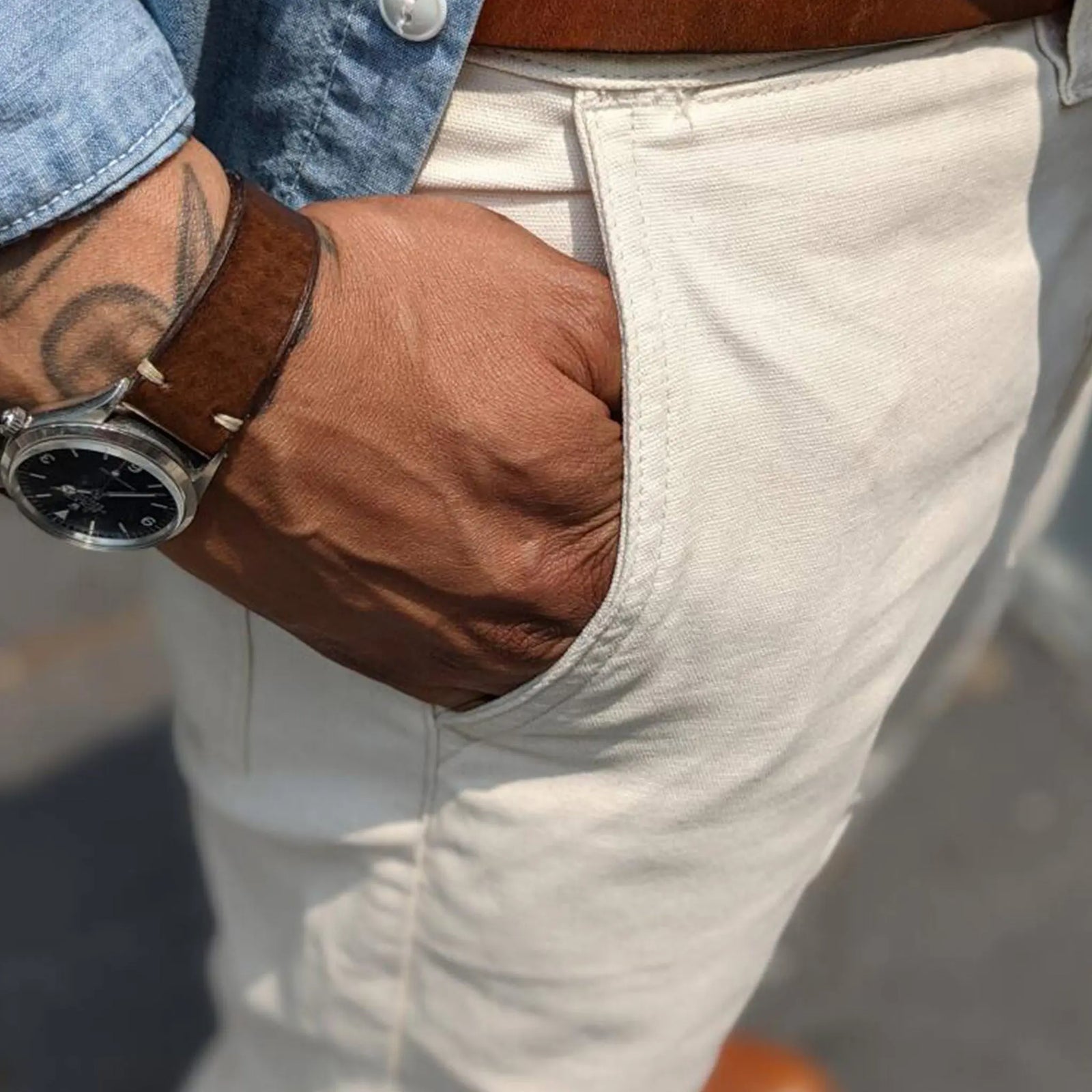 Foundation Canvas Pant - 8 oz. - Natural - grown&sewn