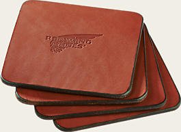 Leather Coasters - grown&amp;sewn