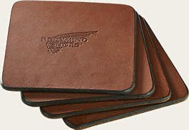 Leather Coasters - grown&sewn