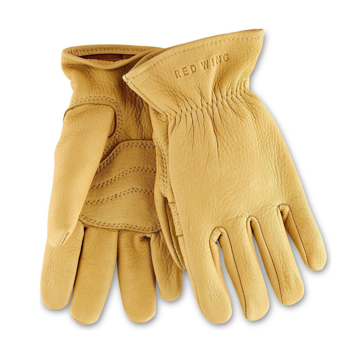 Leather Unlined Glove 95233 Gold - grown&amp;sewn