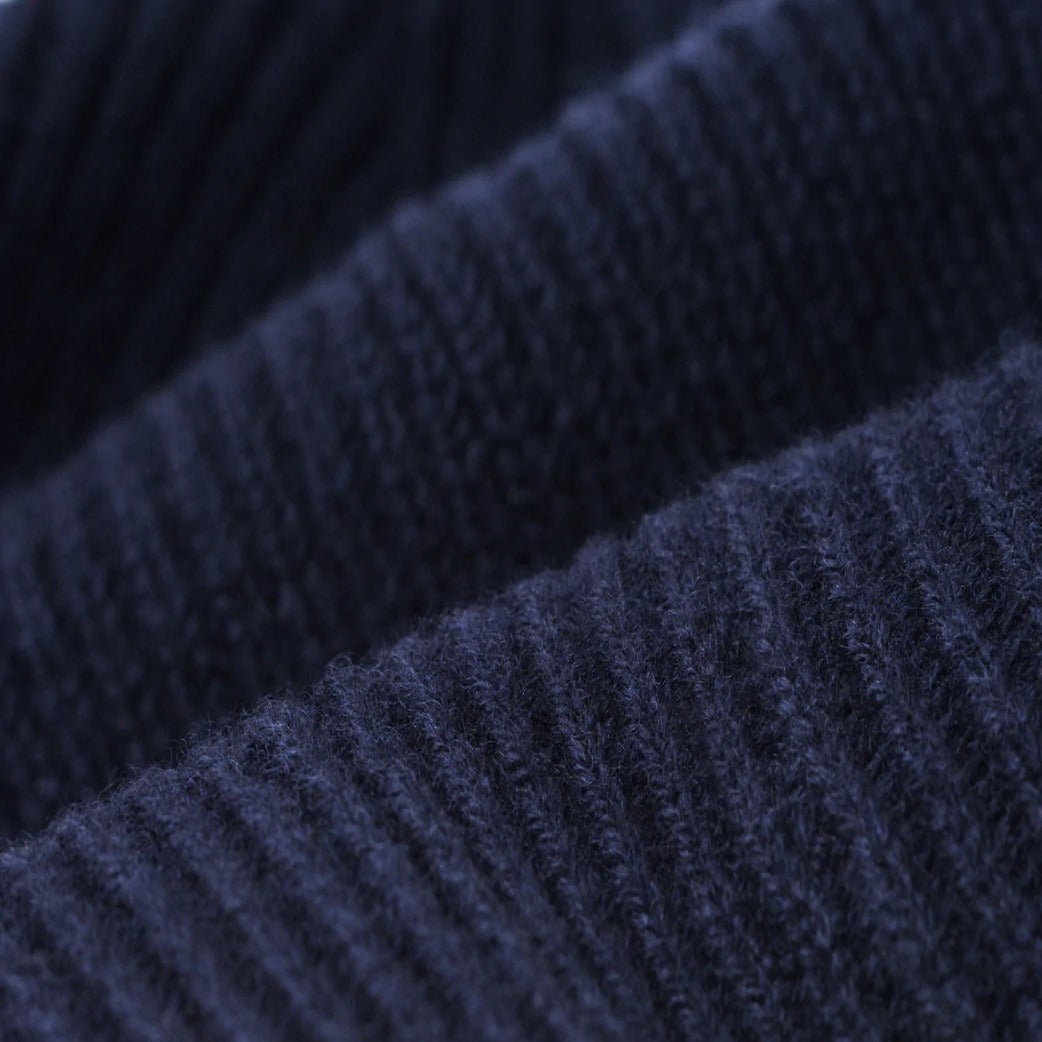 Merino Wool / Cashmere Beanie - Navy - grown&sewn