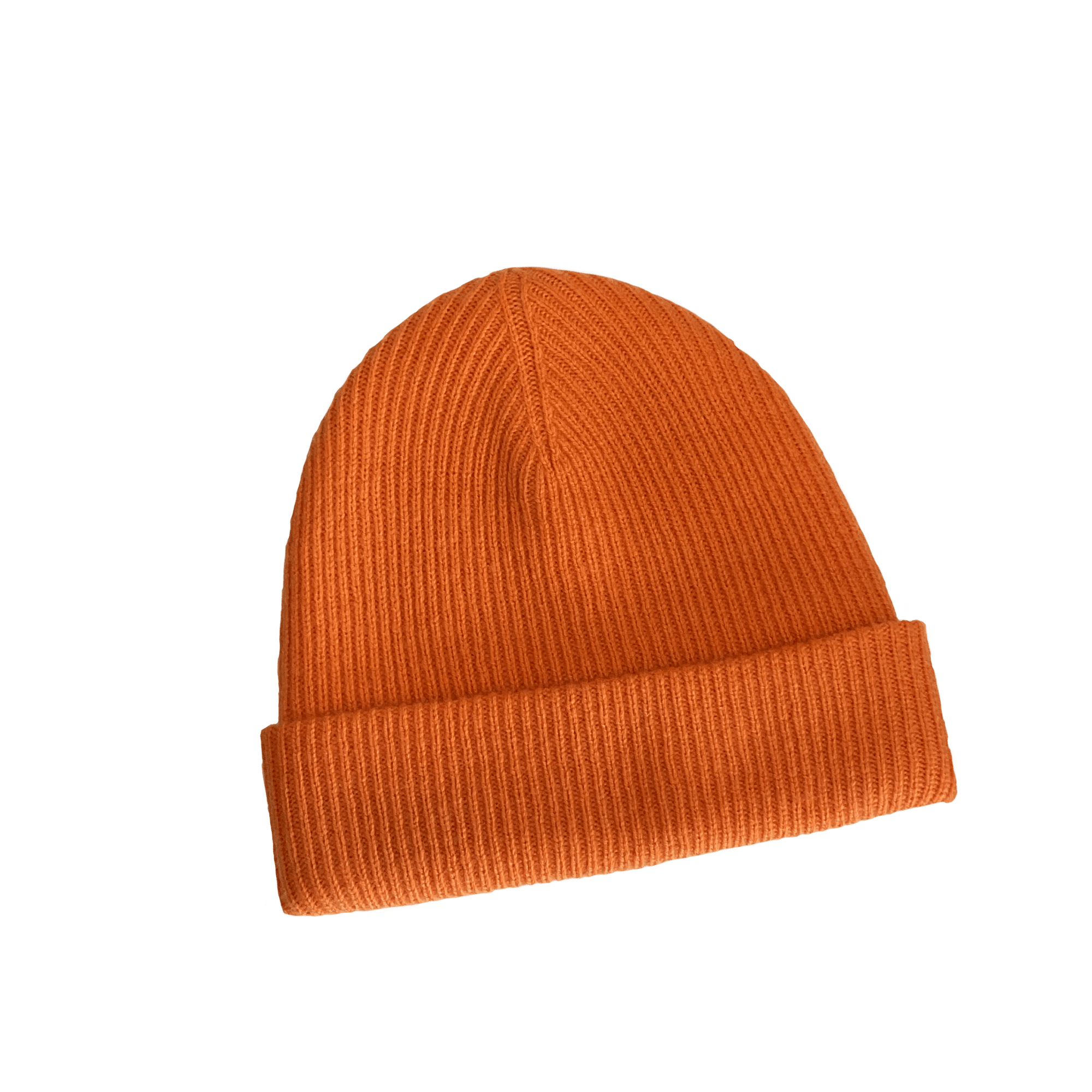 Merino Wool / Cashmere Beanie - Orange - grown&sewn