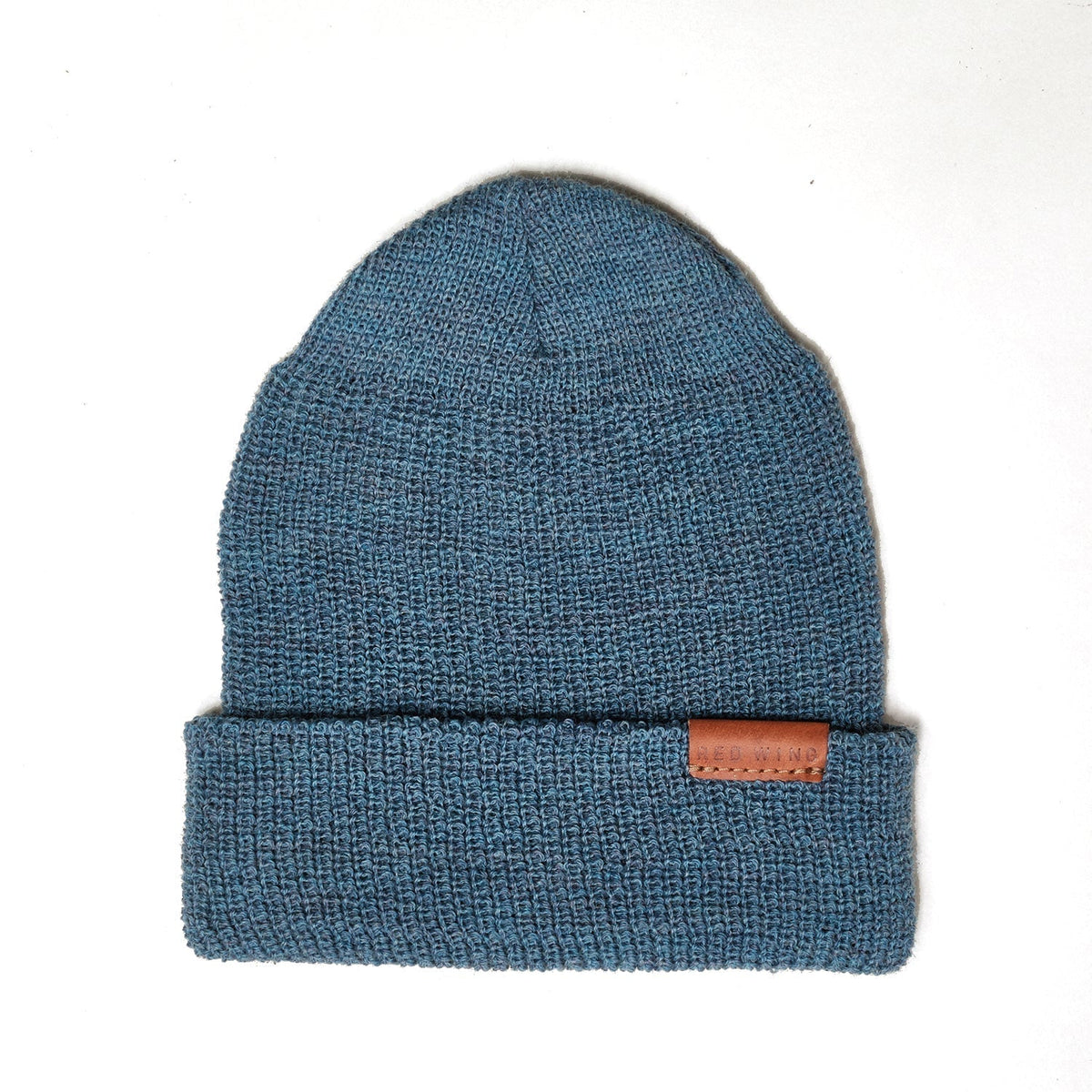 Merino Wool Knit Cap 97494 Blue Heather - grown&amp;sewn