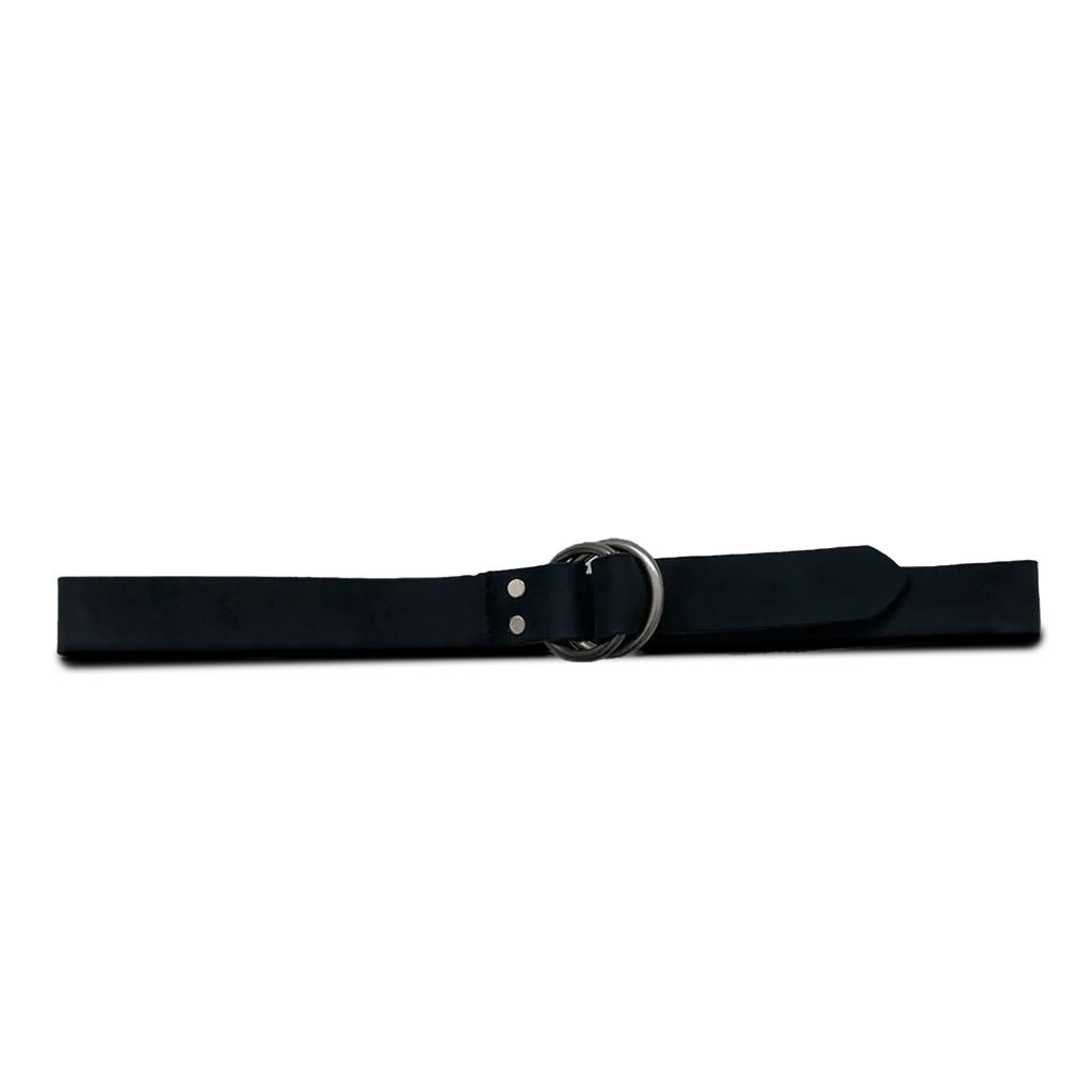 O-Ring Signature Leather Belt - Black