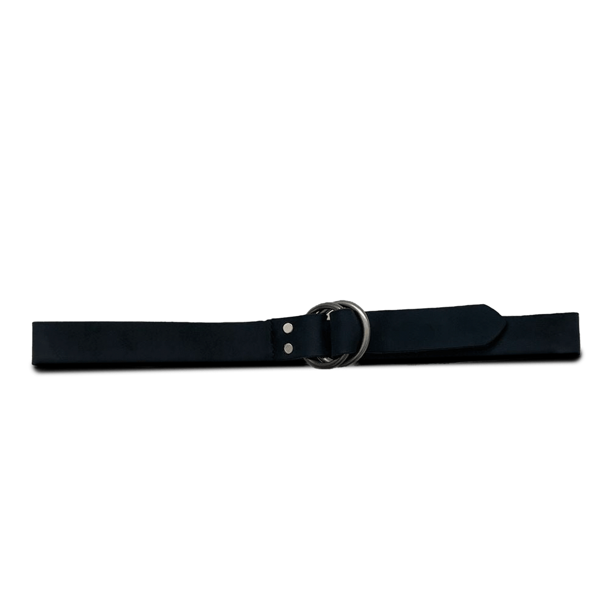 O-Ring Signature Leather Belt - Black - grown&amp;sewn