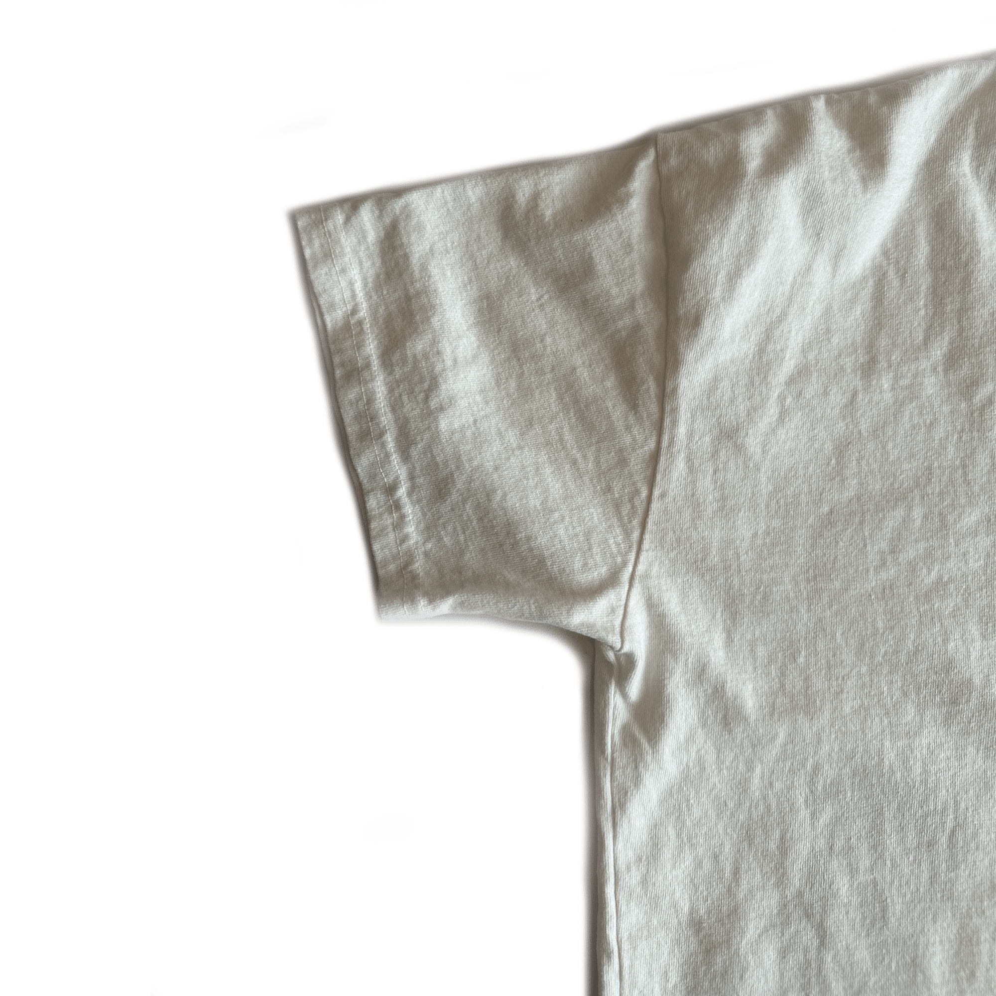 Short Sleeve Heavyweight Jersey Crew Neck - Vintage White - grown&sewn