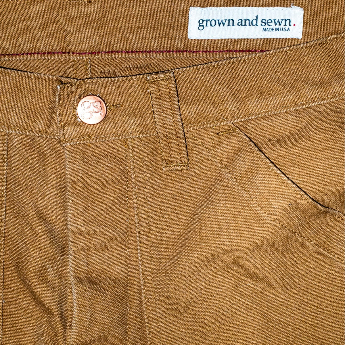 Union (Double Knee) Work Pant - Camel, SHIPS 11/18 - grown&amp;sewn
