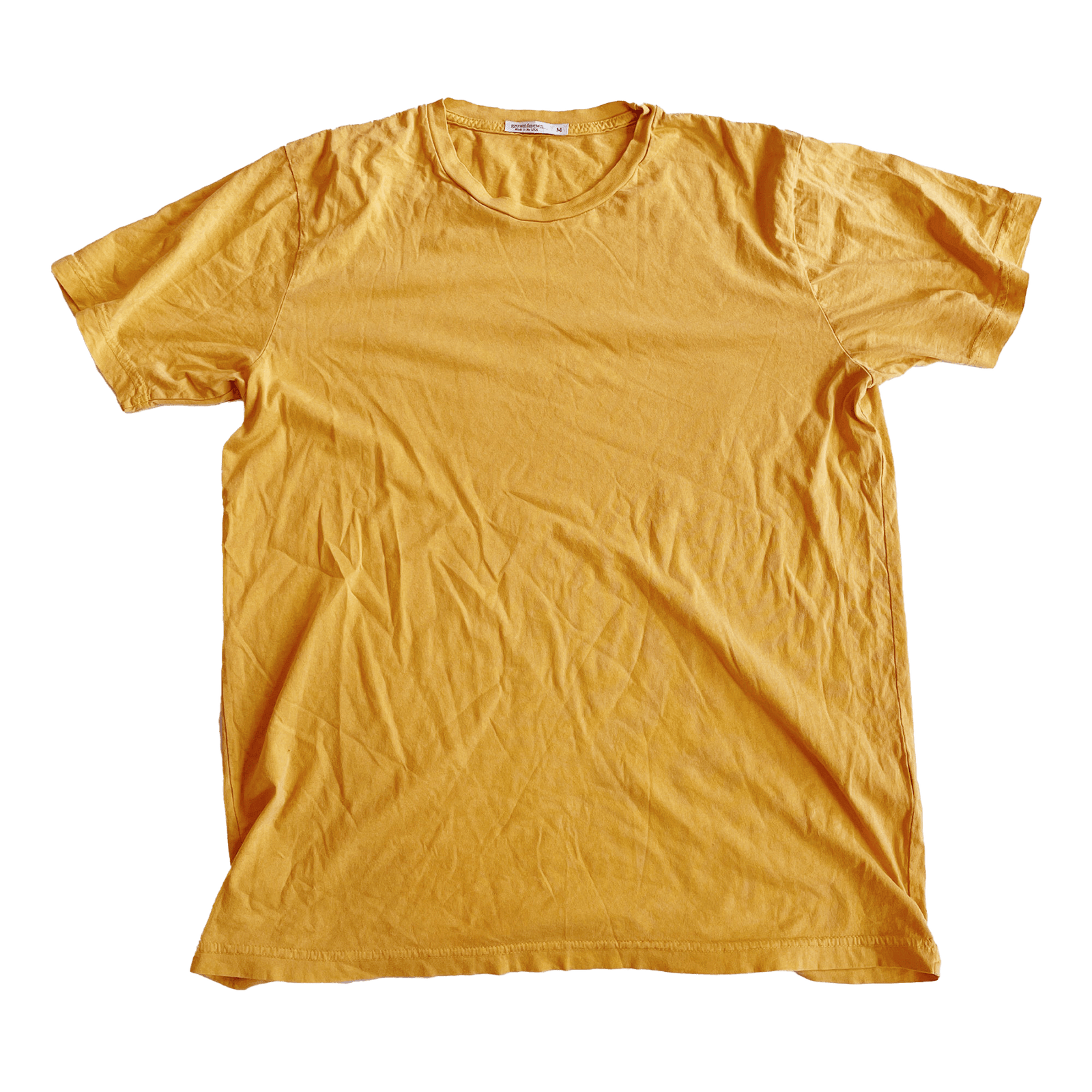 Gold v neck t best sale shirt