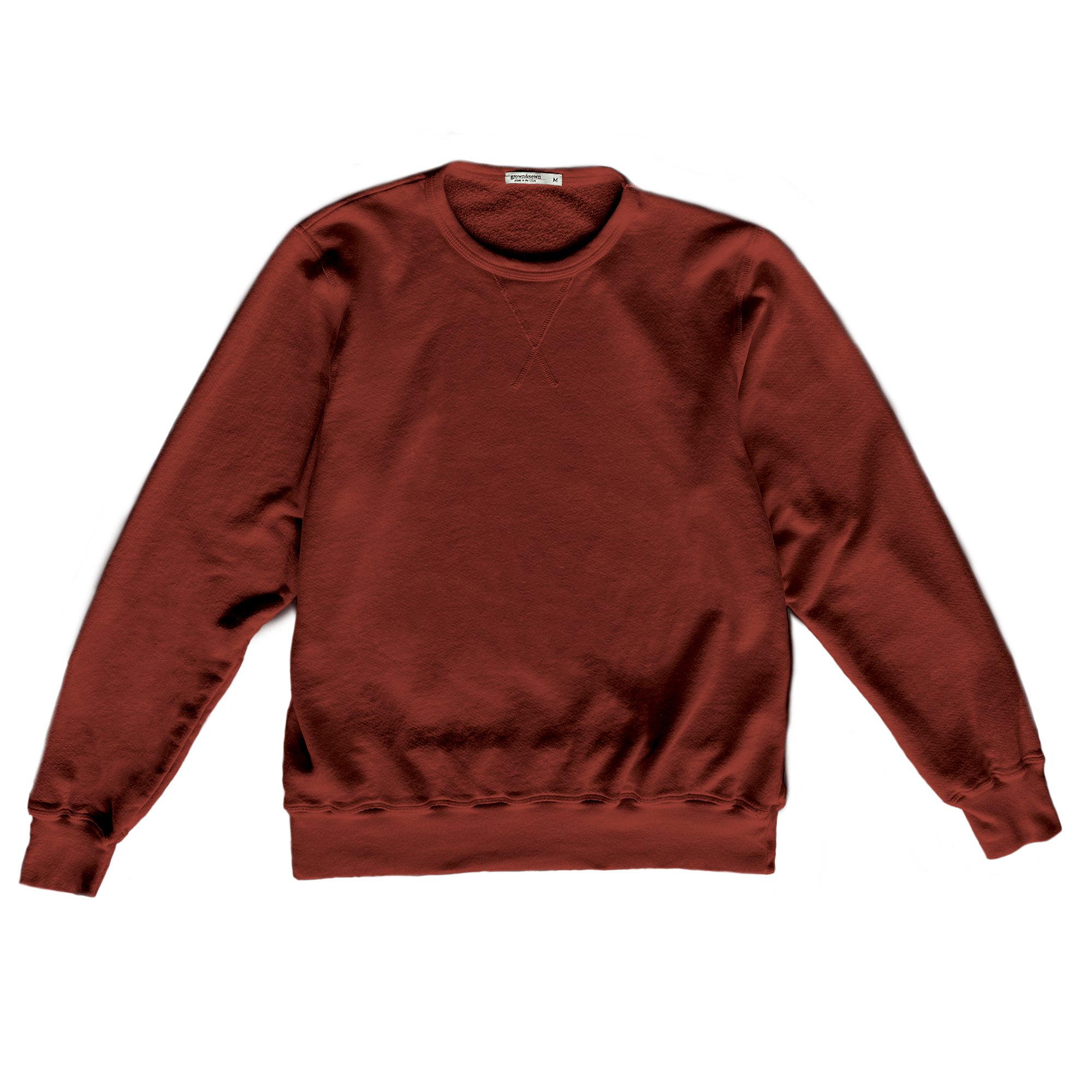 Burnt orange sales crew neck sweater