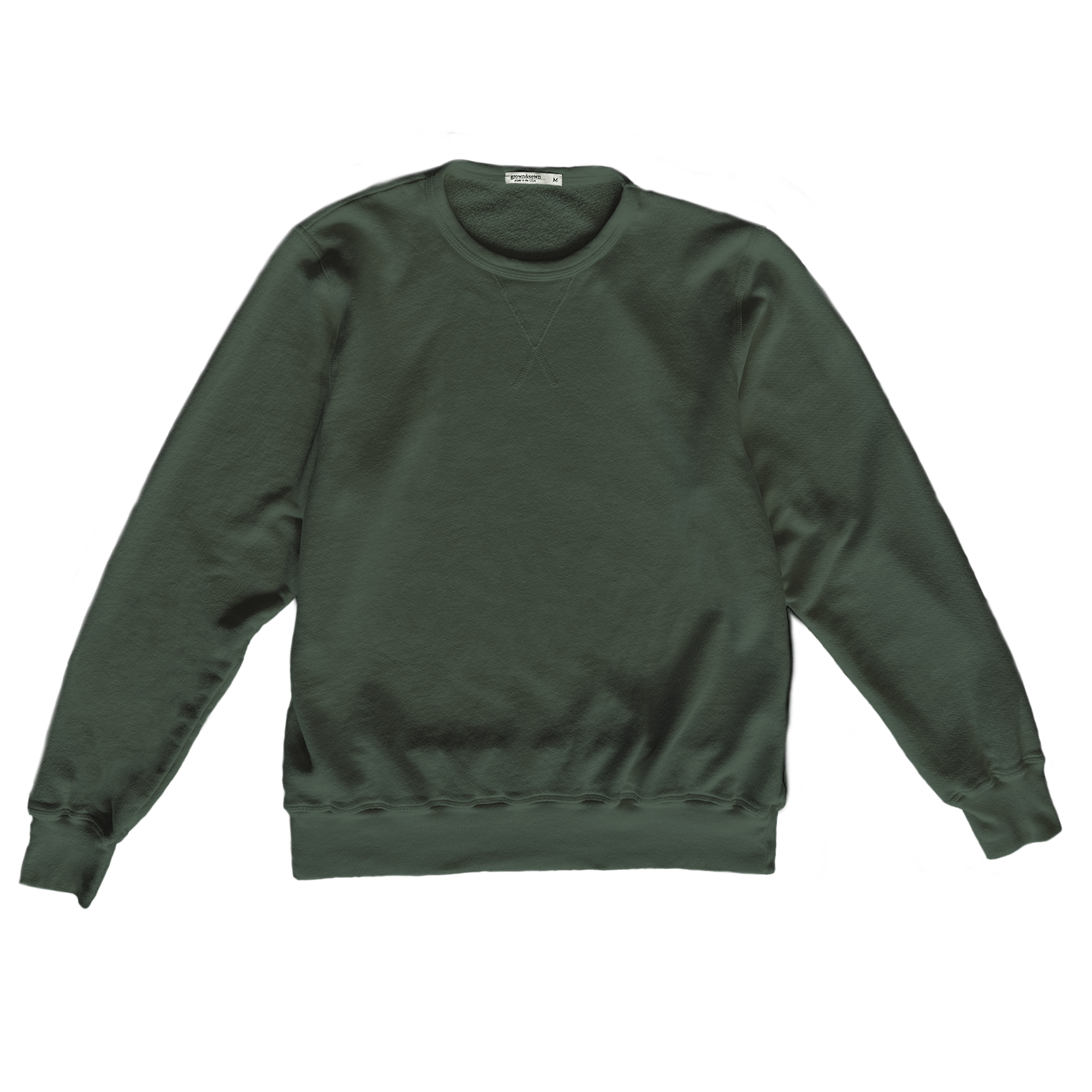 Vintage French Terry Sweatshirt - olive - grown&sewn