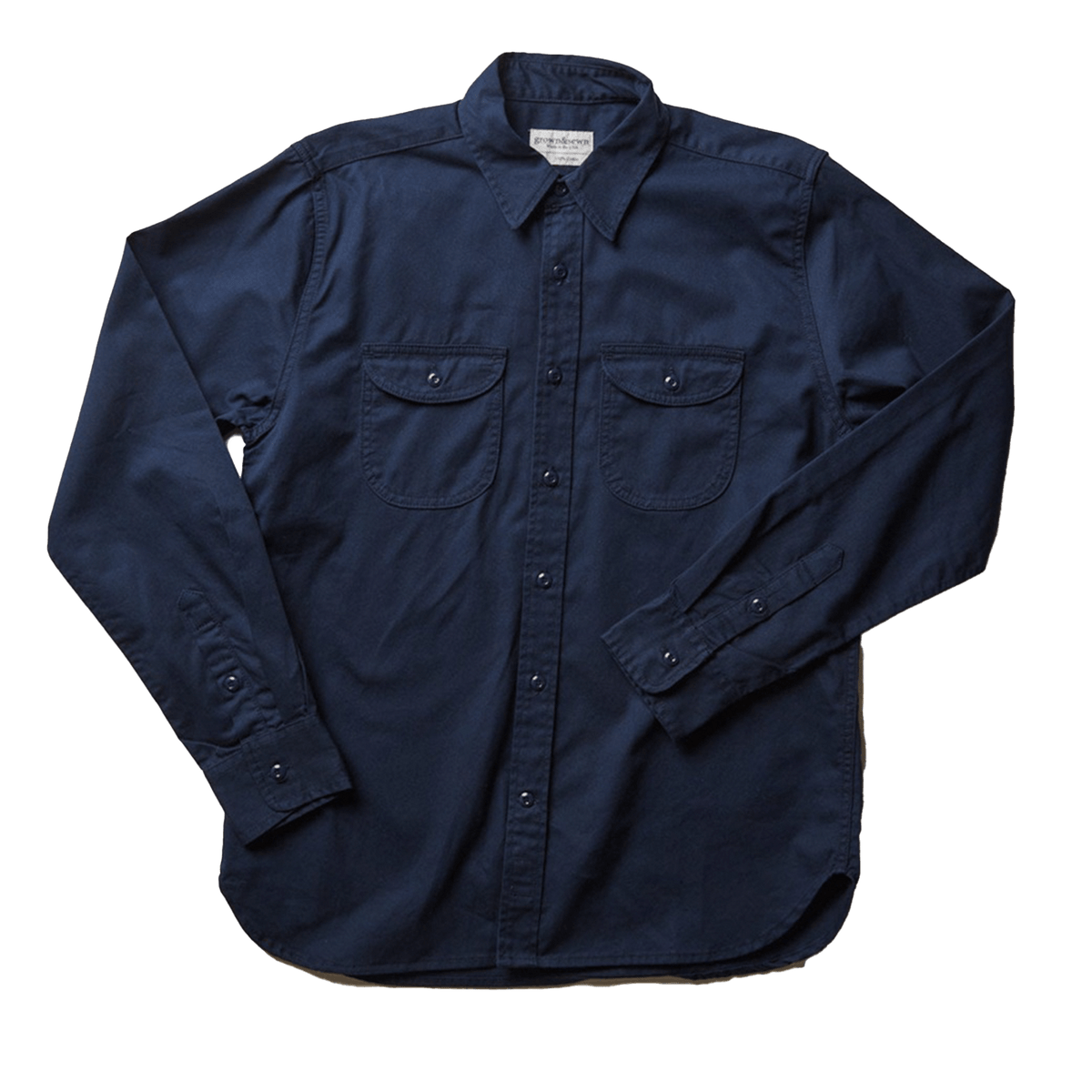 Walsh Work Shirt - 6 oz. Vintage Twill - Navy - grown&amp;sewn