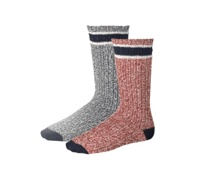 Wool Ragg Sock Slate - grown&sewn